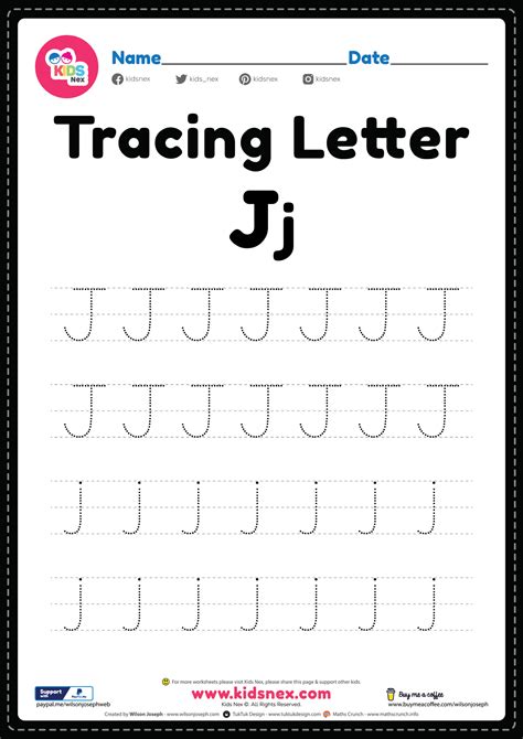 tracing letter  alphabet worksheet  printable