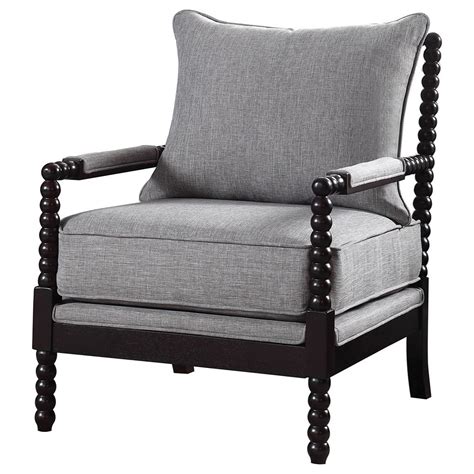 coaster accent seating accent chair  beaded frame rifes home furniture upholstered chairs