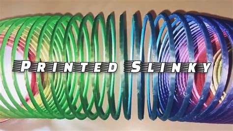 Slinky Ride Trippy Video With 3d Printed Rainbow Slinky Slow