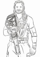 Reigns Kingston Kofi Hardy Coloriages Childrencoloring Gratuits sketch template