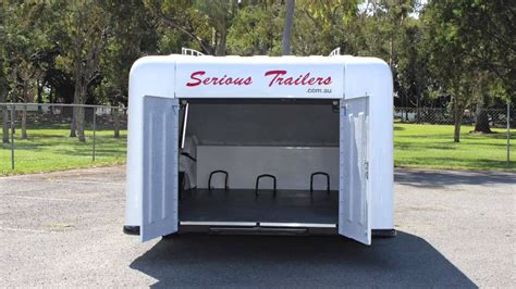 trailers fiberglass built  steel chassis fully enclosed
