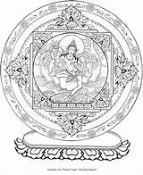 Tibetan Books Buddhist Dover Drawing Verob Doverpublications Thangka sketch template