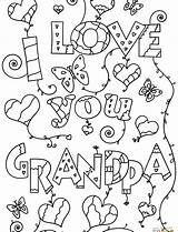 Grandpa Coloring Pages Happy Printable Birthday Colouring Getcolorings Color Getdrawings sketch template