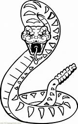 Snake Viper Coloring Pages Color Simple Getcolorings Snakes Printable Print Tattoo sketch template