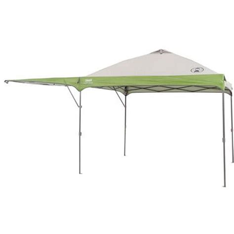 coleman    instant straight leg canopy gazebo  added swing wall  sq ft coverage