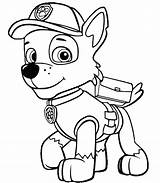 Coloring Paw Patrol Pages Rocky Colouring Para Colorear Skye Pintar Da Kids sketch template