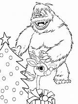 Abominable Abomination Snowman Bumble sketch template