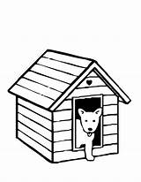 Colorir Caseta Clipart Colouring Arquitectura Edificios Kennel Outline Puppy Clipartmag sketch template