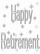 Retirement Coloring Pages Happy Freecoloring sketch template