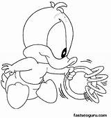 Daffy Duck Coloring Pages Baby Getcolorings sketch template