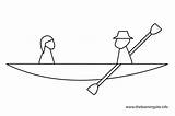 Canoe sketch template
