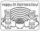 Patrick Coloring Patricks St Pages Happy Pattys Printable Sheets Preschool Kids March Saint Colouring Rainbow Disney Leprechaun Kindergarten Crafts Activities sketch template