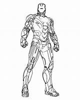 Ironman Infinity Popular sketch template