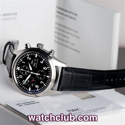 iwc pilot s chronograph 42mm box and papers ref iw371701 year nov