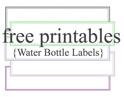 wedding water bottle labels template