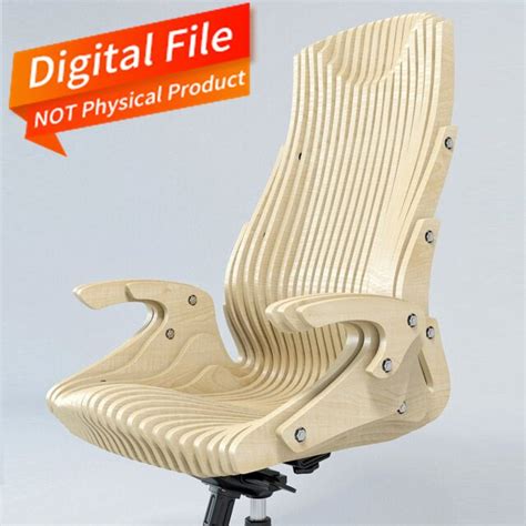 Office Chair Furniture Template Cnc Laser Cut Vector Files Svg Dxf Cdr