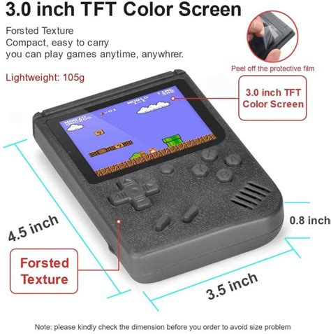 handheld game console retro game console   classic games   screen portable