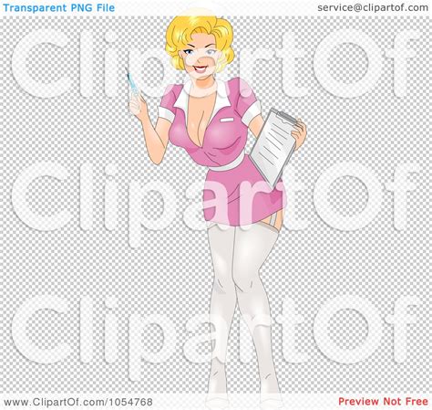royalty free vector clip art illustration of a sexy female nurse pinup