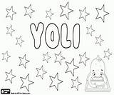Yoli Yolanda Diminutivo Kleurplaten Verkleinwoord Bambina Menina Meisjesnamen Nomi Nomes sketch template