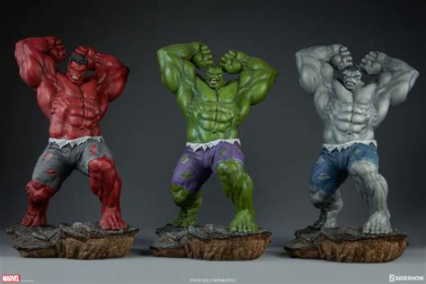 Sideshow Exclusive Avengers Assemble Grey Hulk Statue Le