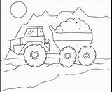 Dump Coloring Pages Truck Kids Printable sketch template