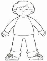 Body Clipart Coloring Parts Kids Pages Boy Clip Human Cliparts Color Outline Colouring Lds Nursery Template Printable Preschool Children Arts sketch template