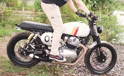 royal enfield interceptor  turned   jaw dropping tracker  perfection