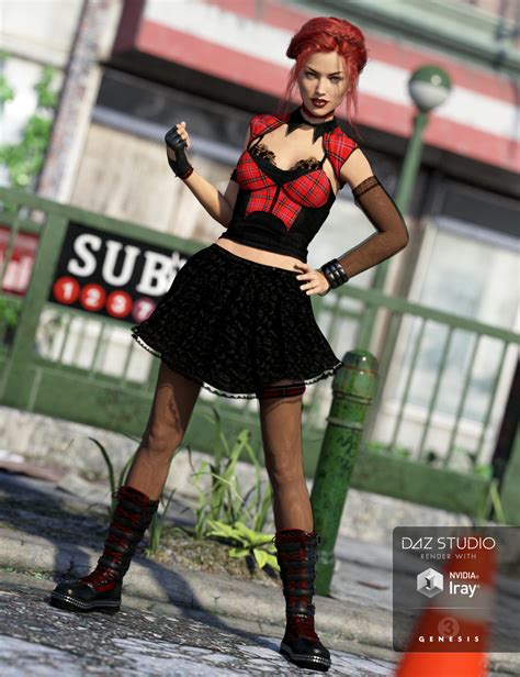 Goth Girl Sugar And Spice Textures Daz 3d
