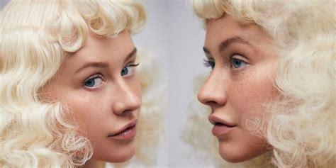 Christina Aguilera Poses Without Makeup For Paper Magazine