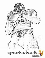 Football Coloring Pages College Players Kids Printable Player Print Bing sketch template