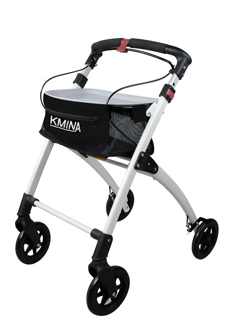 buy kmina pro folding rollator walker  elderly indoor mobility