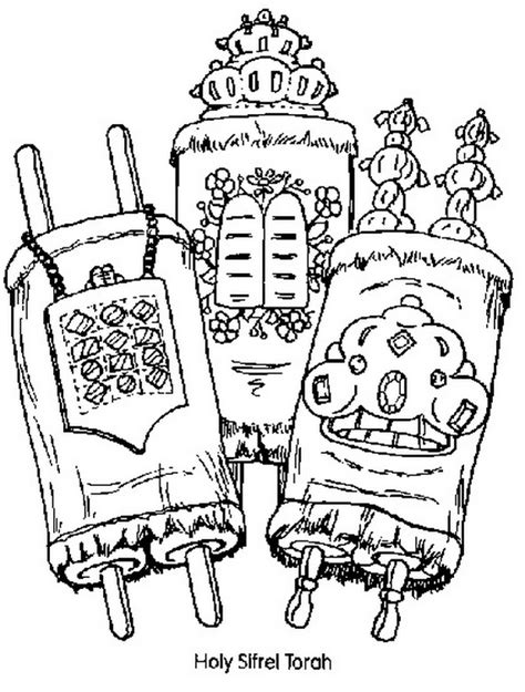 jewish coloring pages  kids simchat torah family holidaynetguide