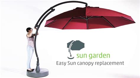 easy sun parasol replacement canopy  market patio umbrella