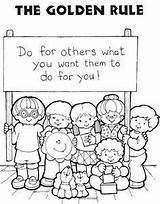 Manners Coloring Preschool Toddler sketch template