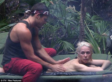 mark wright emily scott s topless massage in i m a celebrity facenfacts