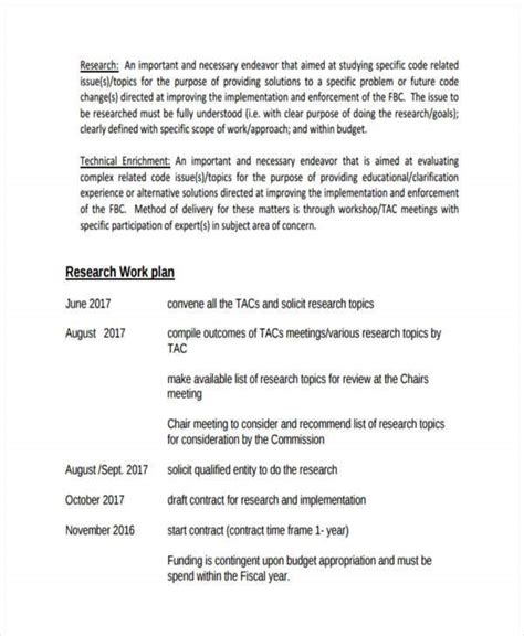 research plan templates   word  format