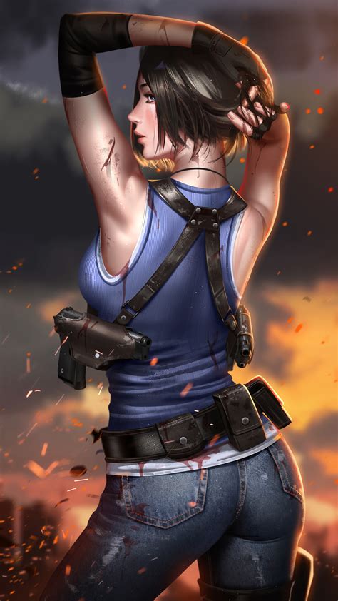 75 Jill Valentine Re3 Remake Art