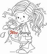 Wee Sylvia Zet Whimsy Coloring Digi Polly Designer Colorear sketch template