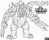 Invizimals Lost Tribes Cyclops Coloring Evolution Latest Pages Giant Oncoloring sketch template