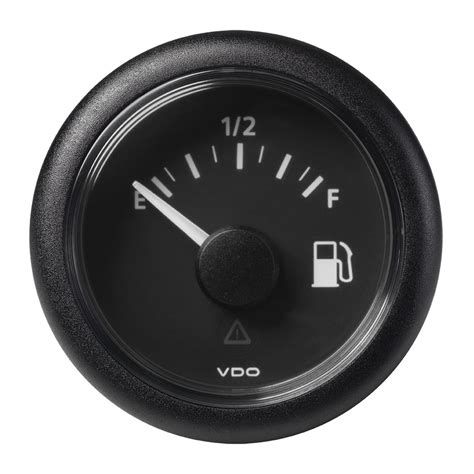 veratron   mm viewline fuel level gauge emptyfull     ohm black dial