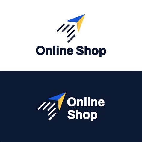 shop logo vector template modern logo design  shipping