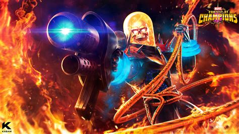 charles ge cosmic ghost rider wallpaper marvel contest  champions