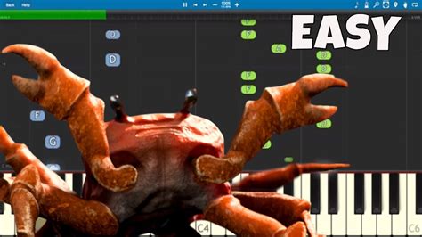 play crab rave  piano easy piano tutorial youtube
