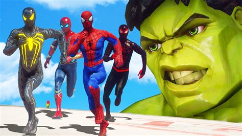 Spider Man Army Vs Hulk Iron Spider Suit Black Spider