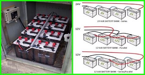 wiring  parallel battery banks  series wire