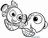 Coloring Pages Nemo Disney Finding Squirt Kids Crush Color Printable Print Sheets Characters Dory Coloringtop Horse Fish Family Popular Children sketch template