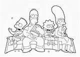 Simpsons Simpson Coloring4free Homer sketch template