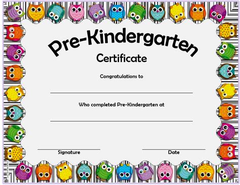 pre  graduation certificate  printable