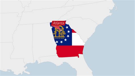 state georgia map highlighted stock footage video  royalty