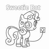 Belle Coloring Sweetie Pages Pony Little Top Getcolorings sketch template